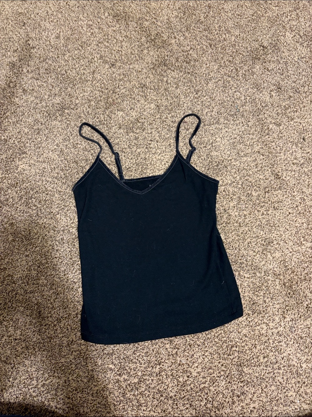 American Eagle Outfitters Black V-Neck Spaghetti Strap tank